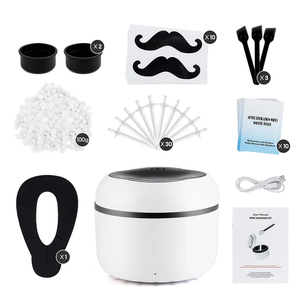 Mini Wachs Heizung Maschine 40g Silikon Schüssel Wachs Wärmer Nase Ohr Haar Entfernung Wachsen Kit Wachs Bean Wachs Heizung schmelzen Topf Schmelzer – Detail 20