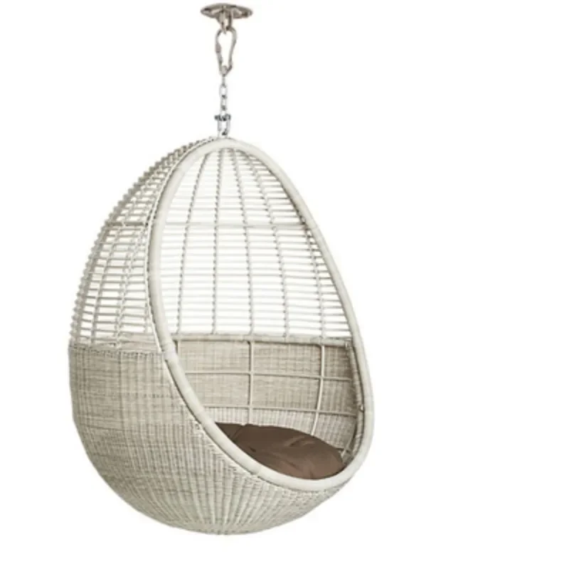 Outdoor-Seil-Rattan-Hängekorb, Schaukel, Freizeit, Internet, Promi-Balkon