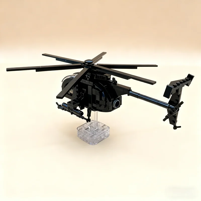 418 elementów MOC MH 6 Mały Ptak Model Klocki Konstrukcyjne Prezent na Boże Narodzenie Zabawki Składanie DIY Kreatywna Pomysłowa Edukacyjna Klockowa Zabawka