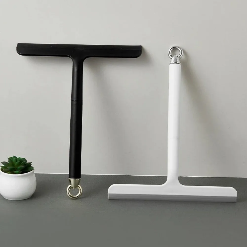 المنزلية مع مقبض الزجاج مكشطة نظيفة الجدار شنقا البلاستيك الزجاج تنظيف أداة سيليكون الزجاج ممسحة الحمام #6