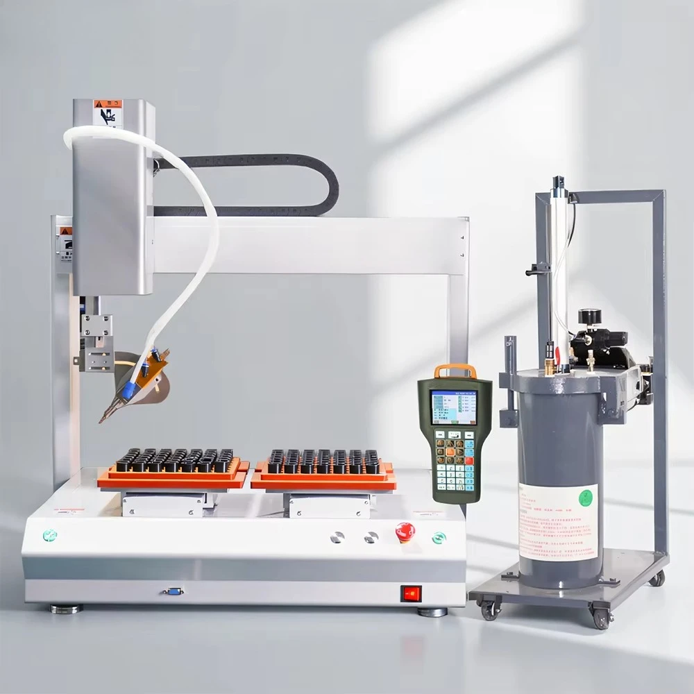Dual-position Silicone Z-axis Rotating Dispensing Robot, Specially Designed for High Precision and High Stability