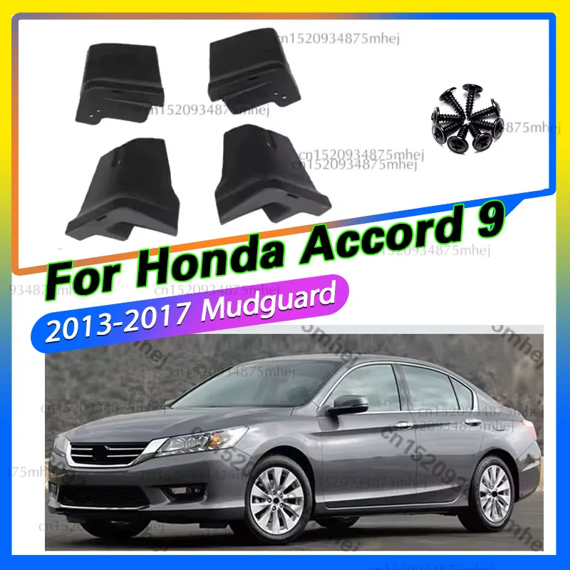 Fender Mud Flap Splash Guards Protect Rear Car Accessories 4PCS for Honda Accord 9 2013 2014 2015 2016 2017 Mudguards Mudflaps