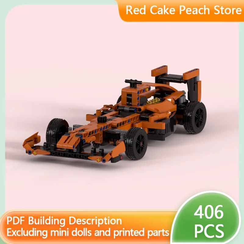 

Speed Racing Car Model MOC Building Bricks V8 F1 Formula Racing Modular Technology Children Holiday Gifts Assemble Toys Suit