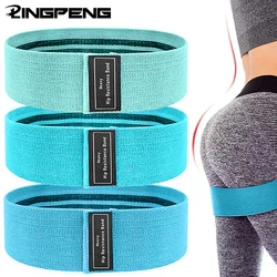 Fasce elastiche per bottino di resistenza in tessuto Squat glute workout allenatore antiscivolo fascia spessa Stretch Fitness Strips Loops Yoga Equipmet