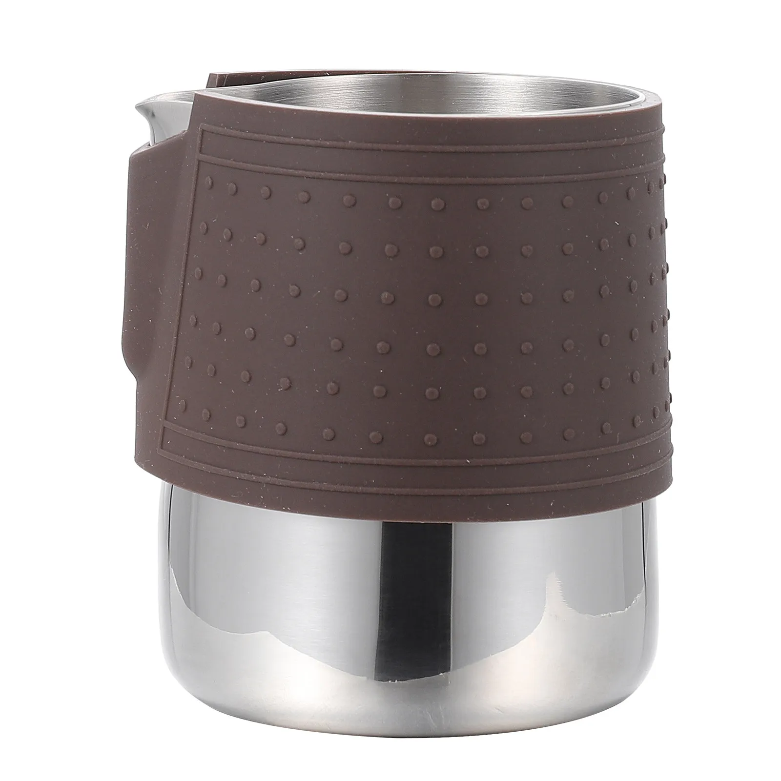 

Stainless Steel Milk Frother Cup Protective Sleeve Professional Frothing Pitcher Coffee Latte Art Tool for Cafe Home