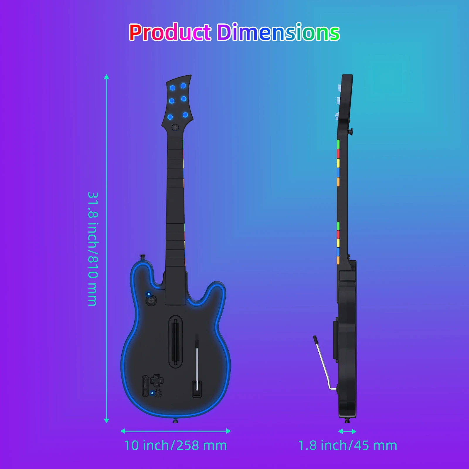 وحدة تحكم جيتار مريحة لاسلكية 2026 - منصات متعددة لجهاز PS4/PS3/PC، إعداد متين وسهل #1