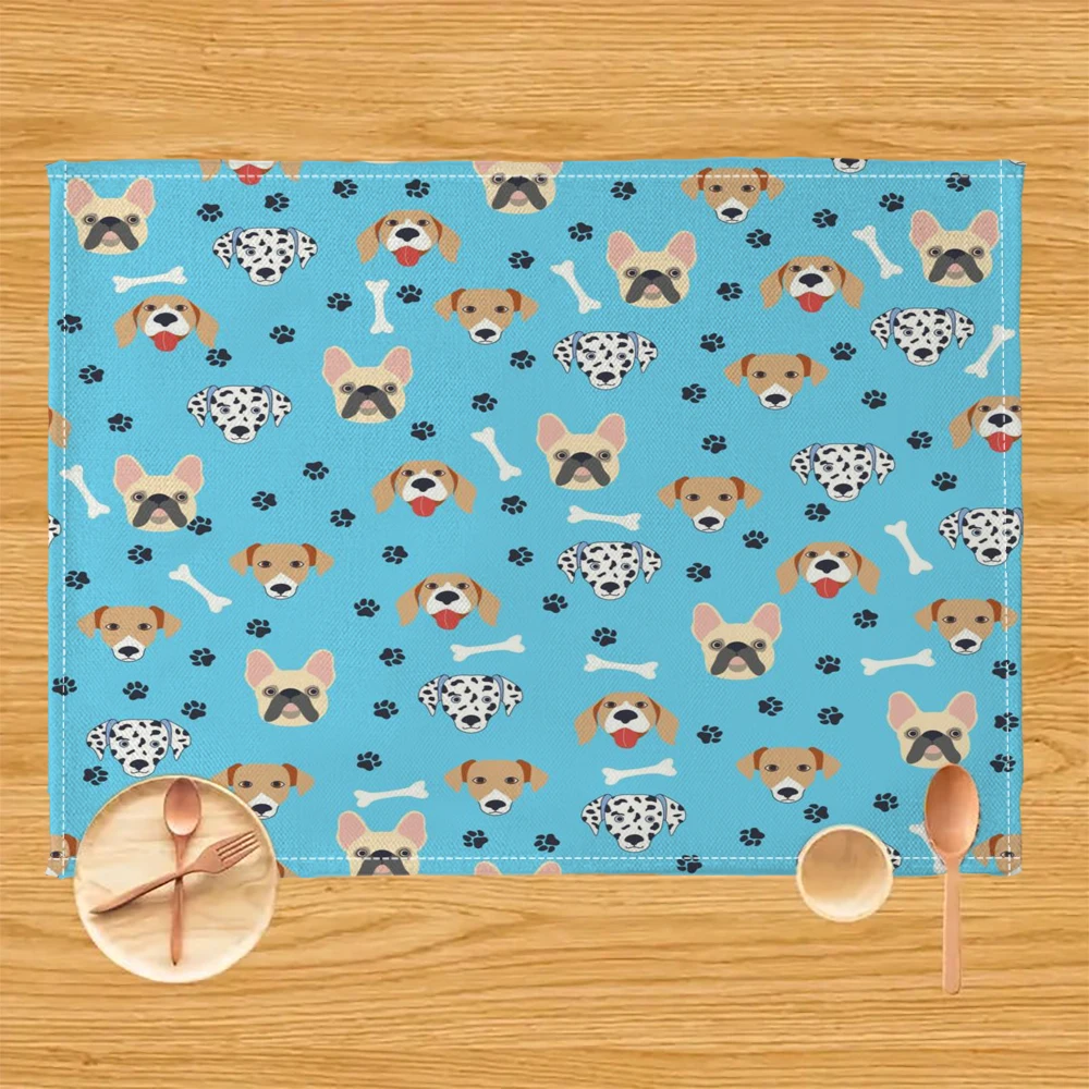 

Cute-Cartoon-Dogs Super Absorbent Dish Drying Mat For Kitchen Tableware Pad Dish Mat Non-slip Placemat Cushion 6.17