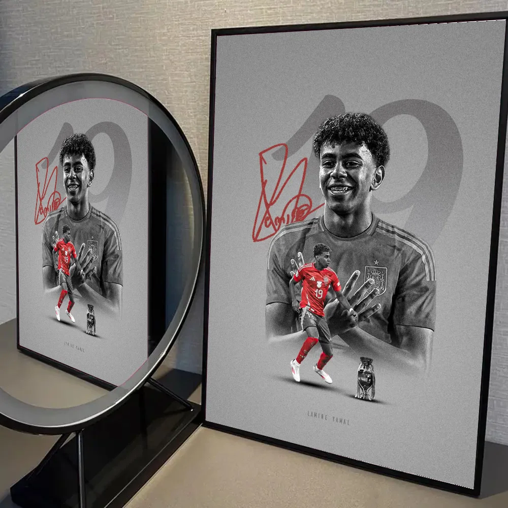 لامين لاعب كرة القدم Y-Yamals 19 ملصق HD ملصقات غرفة المنزل مقهى ديكور الفن طلاء جدران صورة #5