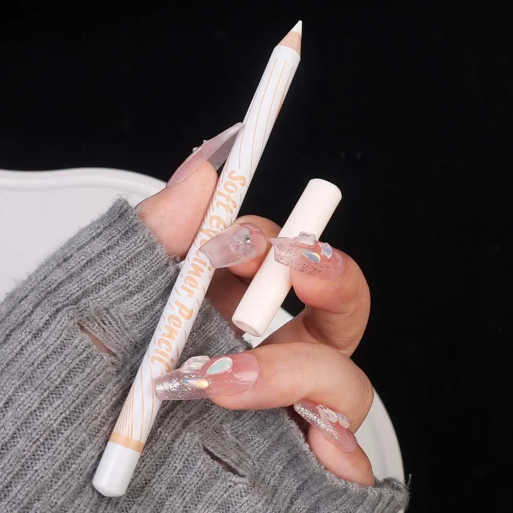 Waterproof Matte White Eyeliner Pencil Makeup Sweatproof No Blooming Lasting Easy To Wear White Eyes Liner Pen Cosmetics Tools