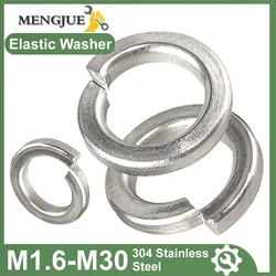 5-50pcs 304 Stainless Steel M1.6 M2 M2.5 M3 M4 M5 M6 M8 M10 M12 M16 M24 M27 M30 Spring Split Lock Washer Elastic Gasket