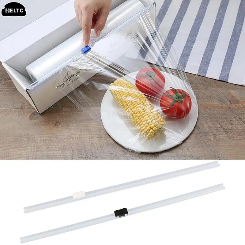 Home Plastic Wrap Dispensers And Foil Film Cutter Food Cling Film Cutter Stretch Plastic Wrap Dispenser Kitchen Tool Accessories