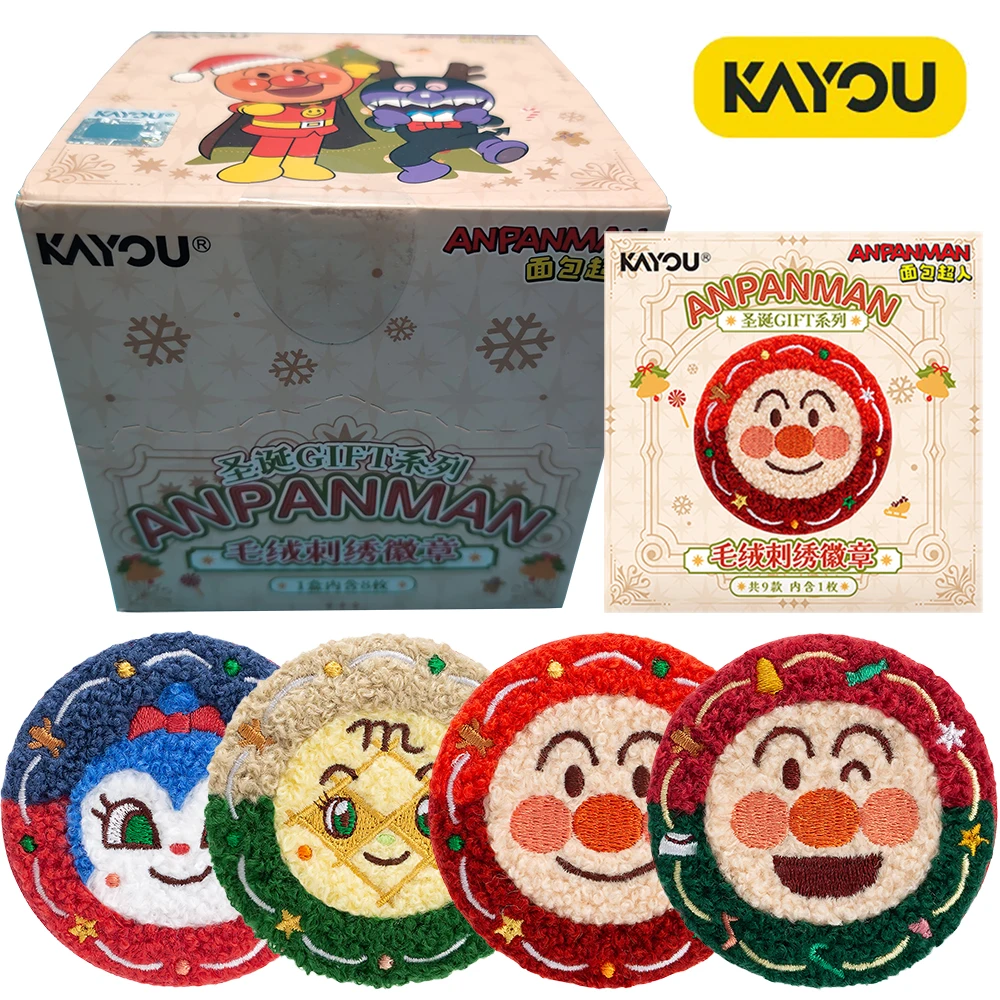 

Kayou оригинальный Anpanman японский аниме периферийные устройства детская коллекция Рождественский стиль высококачественный вышитый значок игрушка в подарок