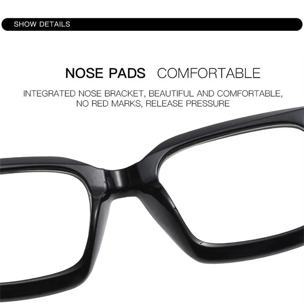 Vision Care PC Anti-UV Blue Rays Glasses Square Ultra-light Computer Goggles Solid Color Optical Glasses Frame Men