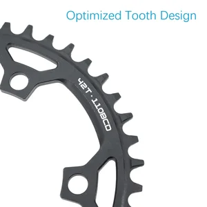 Runde Krondeck 110BCD für Stärke Roter Rivale S350 S900 36 38 40 42 Zähneradstraße für SRAM CX Cascalho Quarque 5 Arme 110 BCD 10 Hauptverkaufsquarque SRAM - №3