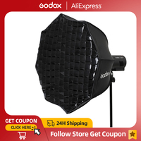 Godox AD-S60S 60cm Silver Deep Parabolic Softbox with Honeycomb Grid Godox Mount Softbox for AD300PRO AD400PRO ML60