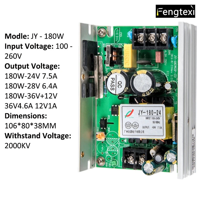 

Switching Power Supply JY-180W for Stage LED RGB Mini Par Lights/Flat Par Lights Disco Stage Spotlights Color Effect Lights