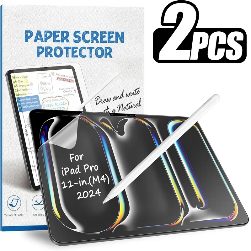 

Paper Films for iPad Pro 11 13 2024 Paper Feel Screen Protector Write Drawing on Paper Matte Film For iPad Pro 2024 M4 11 13inch