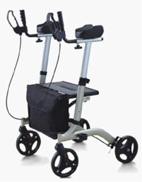 Wheeled walker with baby 4 wheels and seat Child replacement Foldable roller Rubber wheel 3-in-1 Supplier Wheelchair