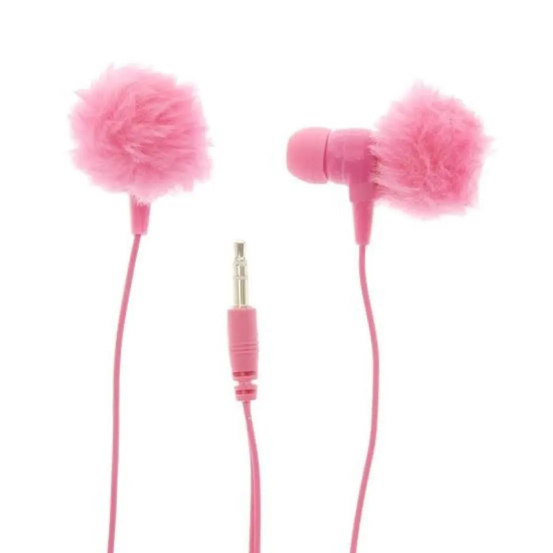 Fone de Ouvido Pompom Rosa Pink