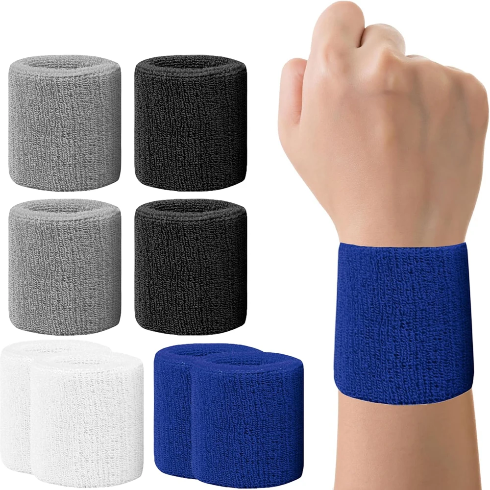 2 Stück Handgelenk-Schweißbänder, Sport-Armbänder für Fußball, Basketball, Laufen, Athletik