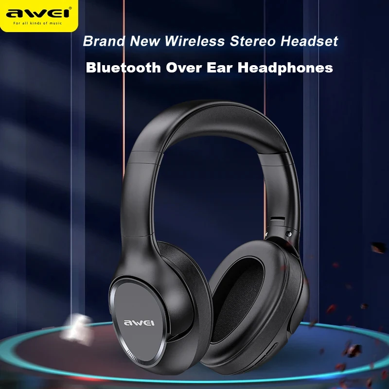 Awei A770BL Bluetooth Over Ear Headphones Wireless Sport Headset With Mic Foldable HiFi Stereo TF Card 40mm Driver For Gaming