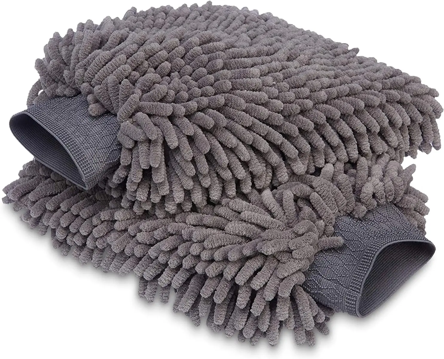 

AOHEWEI Deluxe Car Wash Mitt Hand Towel Microfibre 2 Pack Dark Car Cleaning Set - Car Wash or Wash Mitts Car Accessories