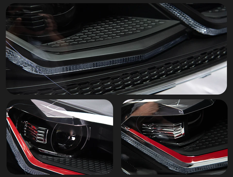 Car Lights for Golf 7 2013-2017 MK7 LED Auto Headlight Assembly and Front Grill Upgrade Dynamic Bifocal Lens LHD RHD Accessories
