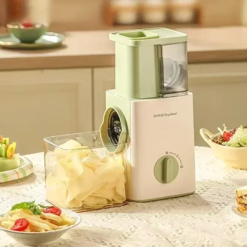 قطاعة خضراوات كهربائية متعددة الوظائف للمطبخ المنزلي - مبشرة أمان يدوية وسحرية