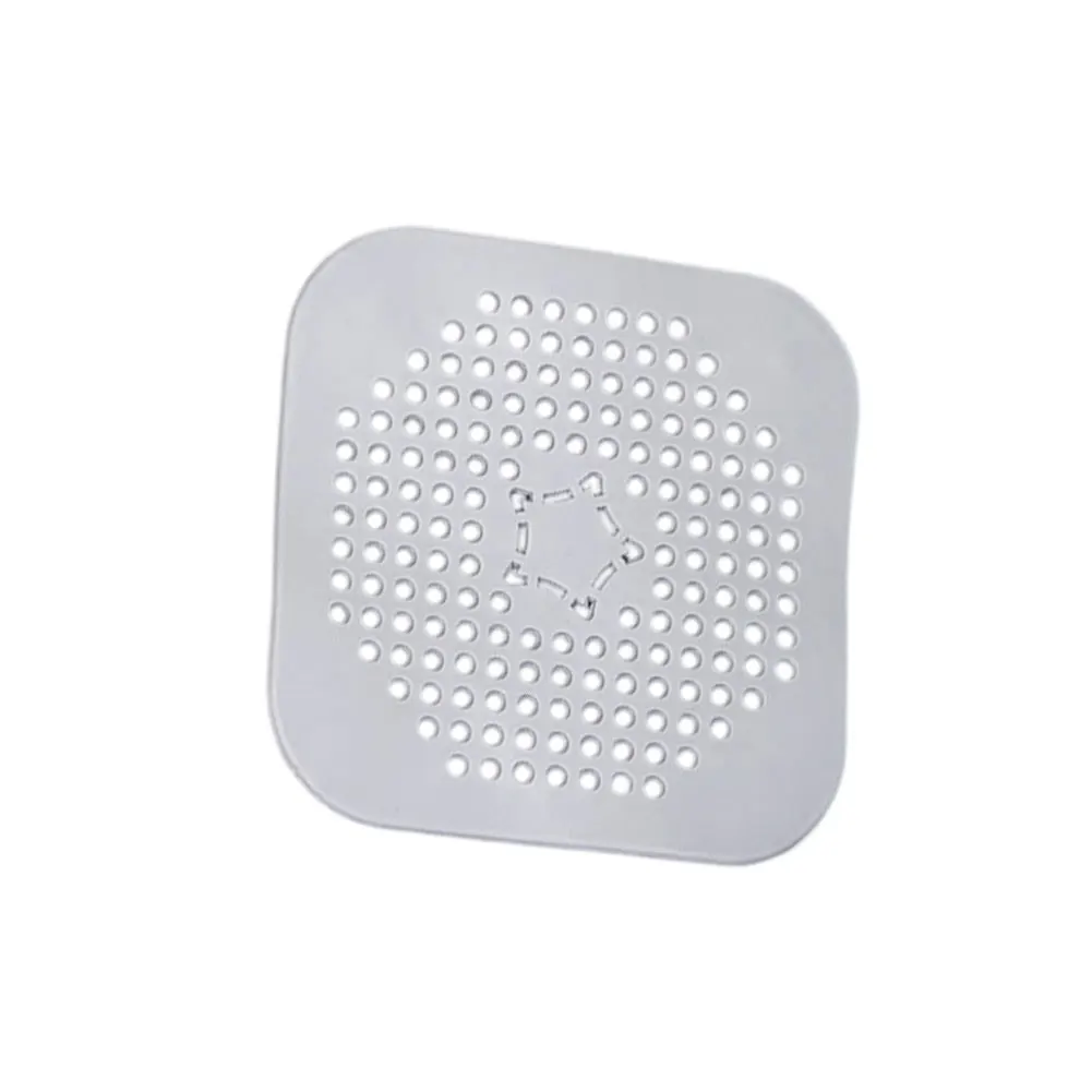 Silicone Hair Catcher for Bathroom Drain Trap Prevents Clogs Keeps Drain Clean Easy Install Flexible Design Gray
