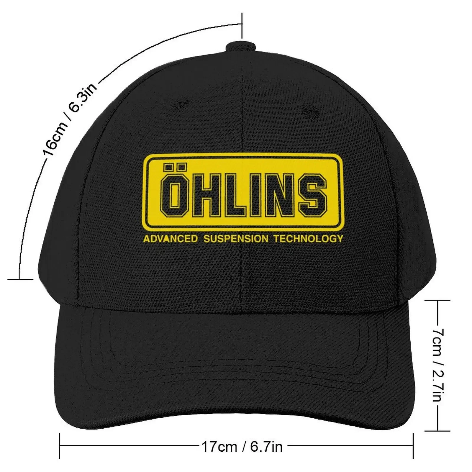 Ohlins Shock Logo Baseball Cap western Hat Sunscreen custom Hat Women's Golf Clothing Men's