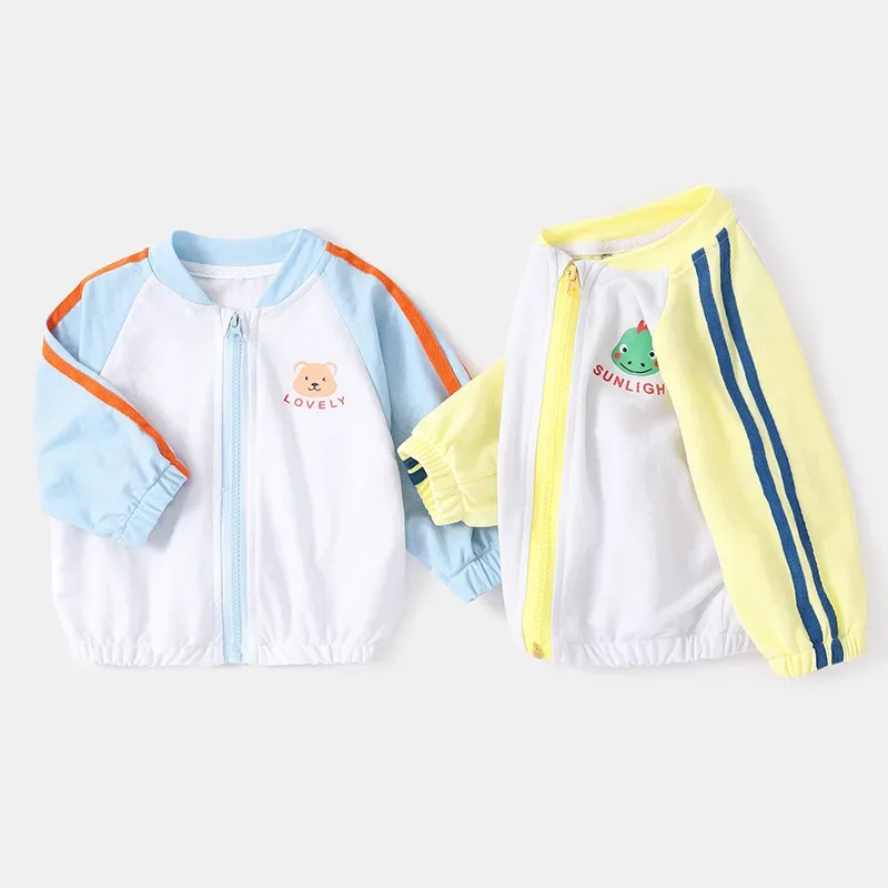 Thin Sun-proof Toddler Boys Jacket Summer Cute Cartoon Girls Coat Baby Children Outfit Kids Clothes