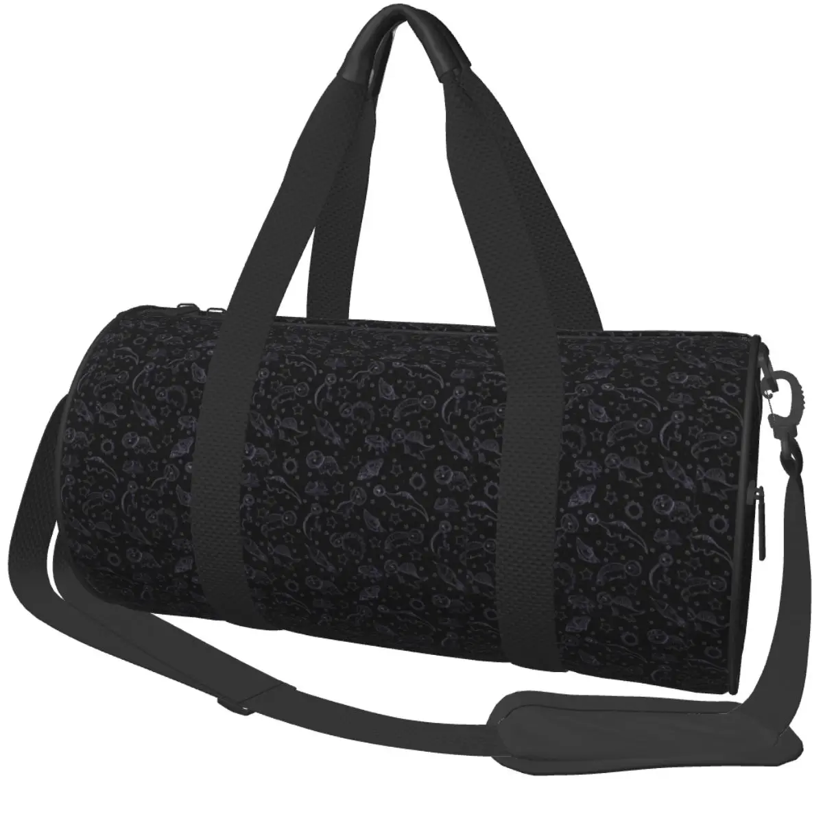 Purple Dinosaurs In Space Doodle Gym Bag Travel Training Sports Bags Men's Design Gym Accessories Fitness Bag Weekend Handbags