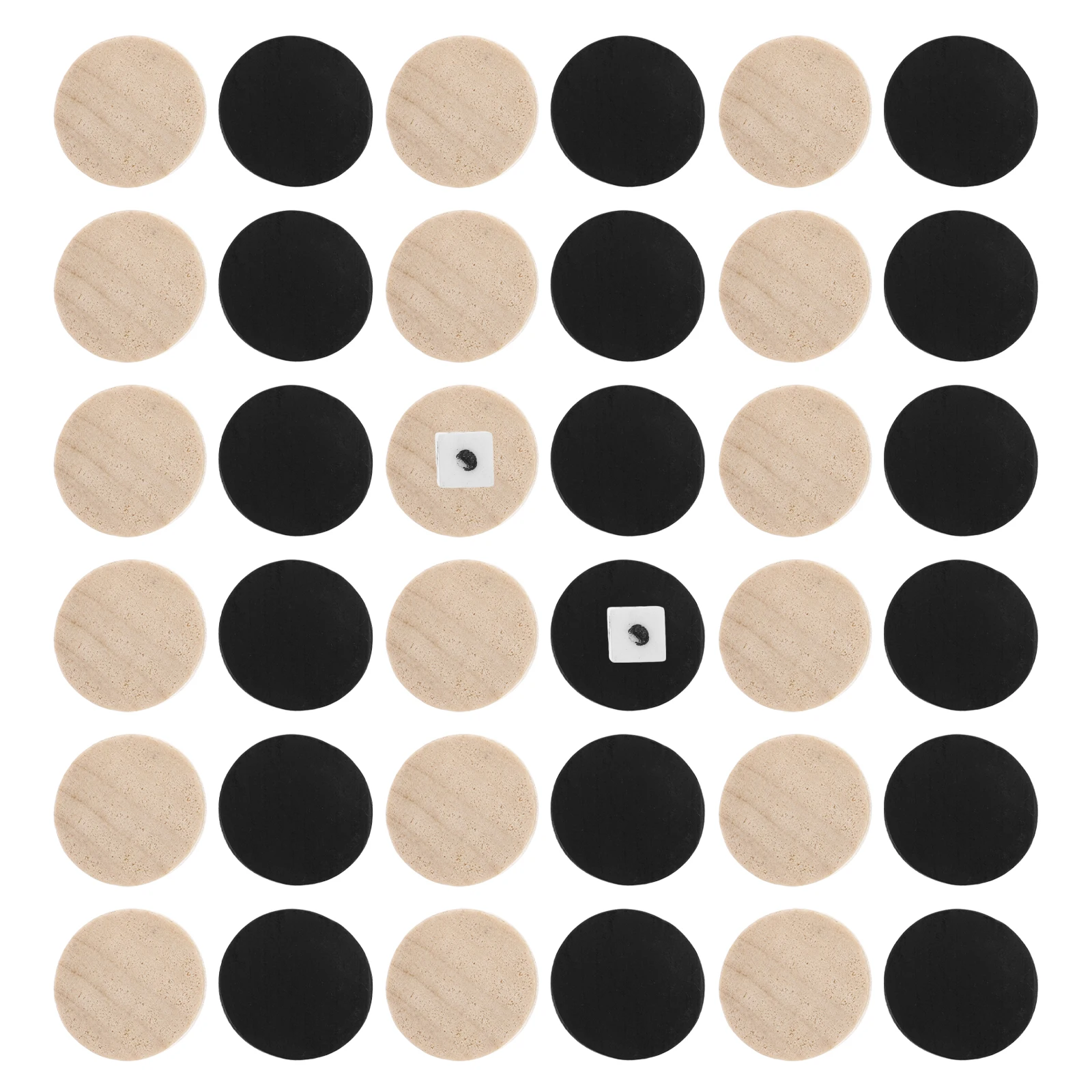 

30Pcs Chess Pieces Wood Backgammon Checkers Lightweight Portable Replacement Board Game Accessories Backgammon Pieces