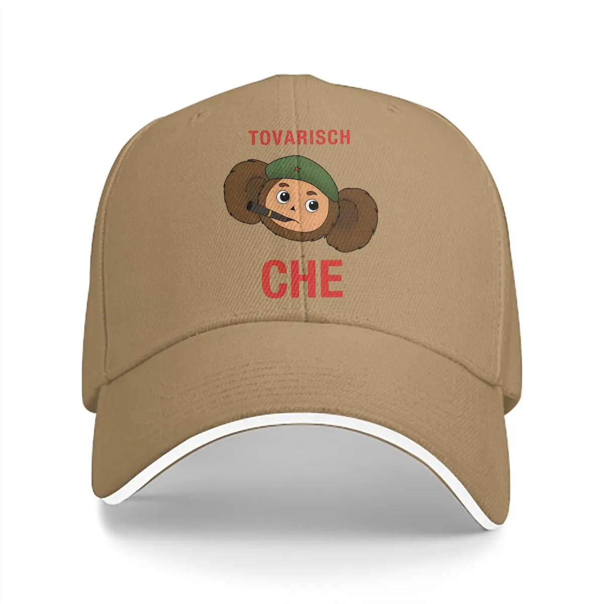 Summer Cap Sun Visor Tovarisch Che Colour Hip Hop Caps Cheburashka Cartoon Cowboy Hat Peaked Hats