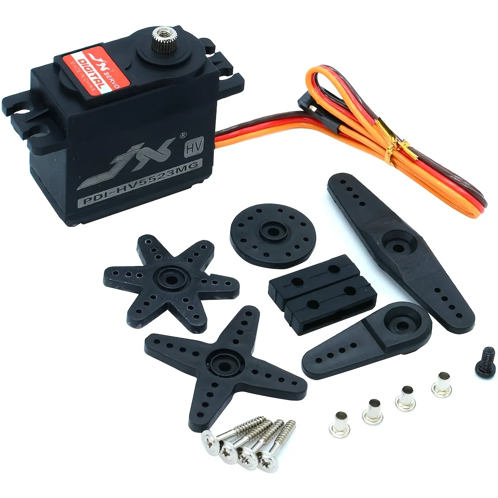 23KG RC Servo High Torque Metal Gear for 1/10 RC Truck Crawler Car RC Robot RC Boat Upgrade Accessories (6-8.4v)
