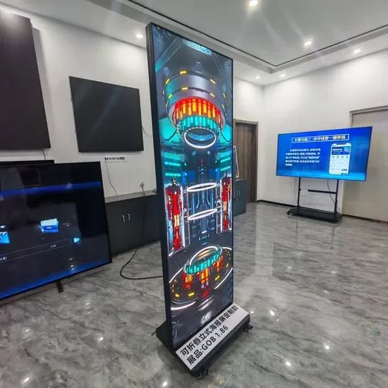 Custom Waterproof LED DisplayHigh Definition Foldable Floor Stand Poster Display
