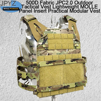 500D Fabric JPC2.0 Outdoor Tactical Vest Lightweight MOLLE Panel Insert Practical Modular Vest