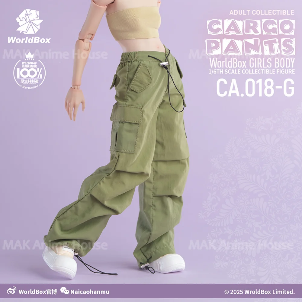Worldbox CA018 1/6 مستقيم ركاب السراويل العمل غير رسمية الملابس ملحق نموذج صالح 12 ''ذكر أنثى الجندي عمل الشكل الجسم #4