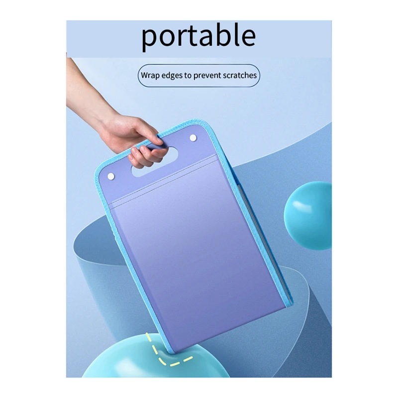 โฟลเดอร์แฟ้ม A4 4ที่จัดระเบียบพร้อมหูหิ้วไฟล์ A4แนวตั้งพร้อมกระเป๋า13ช่องสำหรับนักเรียนธุรกิจใช้งานง่าย