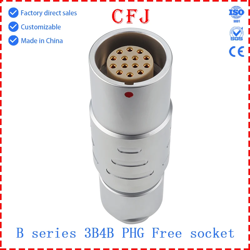 CFJ Quick Push-Pull Okrągłe, samozaciskowe złącze serii B PHG 3B 4B 2 3 4 5 6 7 8 10 48-pinowe złącze do cięcia metalu lotniczego