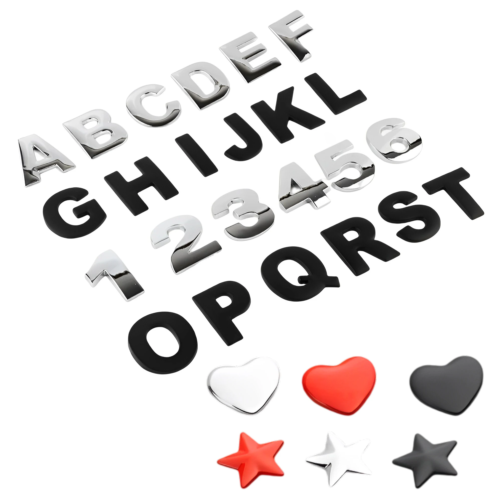 

3d Metal Chrome Letters Car Trunk Diy Logo Numbers Sticker For Chery Tiggo 8 7 5 4 3 2 Pro Plus Arrizo 5 6 Omoda Car Accessories