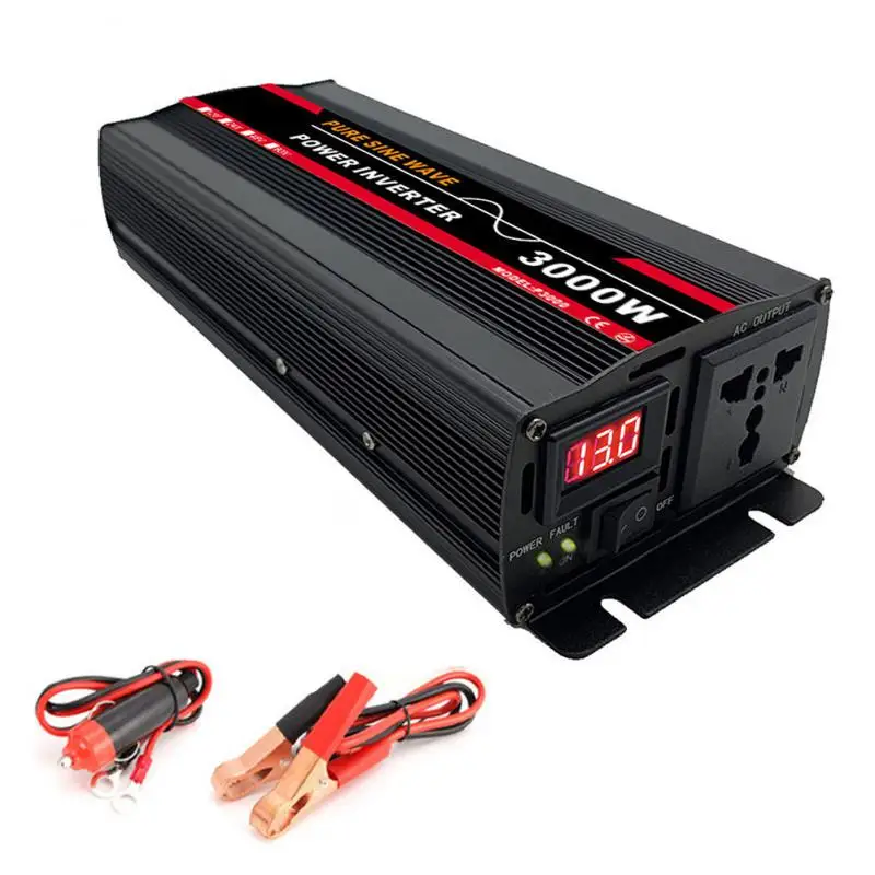 

Pure Sine Wave Inverter 12000W Car Solar Inverter DC12V 24V 48V 60V To 220V Socket Transformer Power Converter Power Inverter