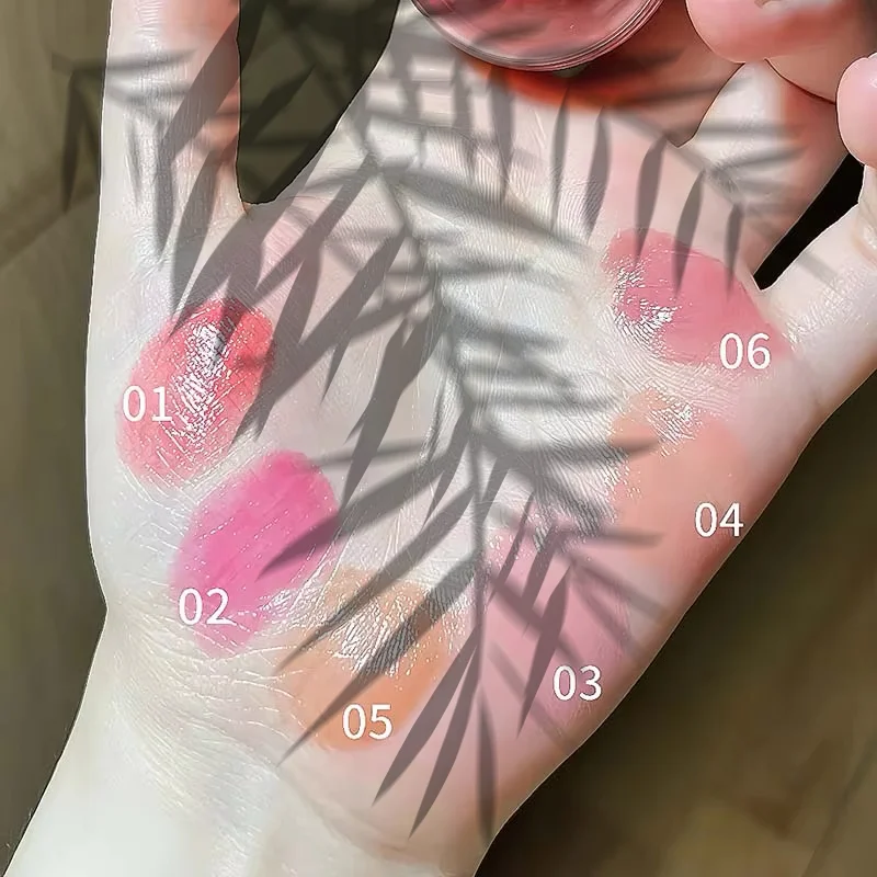 Cappuvini Juice Blush Ball Water Light Fard Schiarente Viso Colore facile Fard multiuso Trucco adatto per labbra e guance