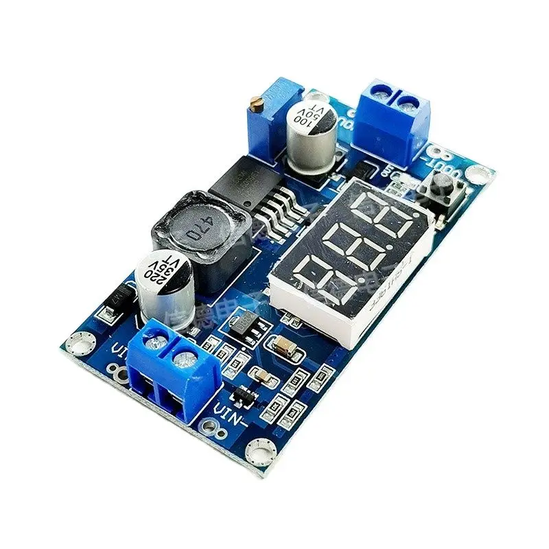 O módulo de reforço ajustável xl6009 excede em muito o lm2577 4.5-32 litros 5-35 com display digital voltímetro