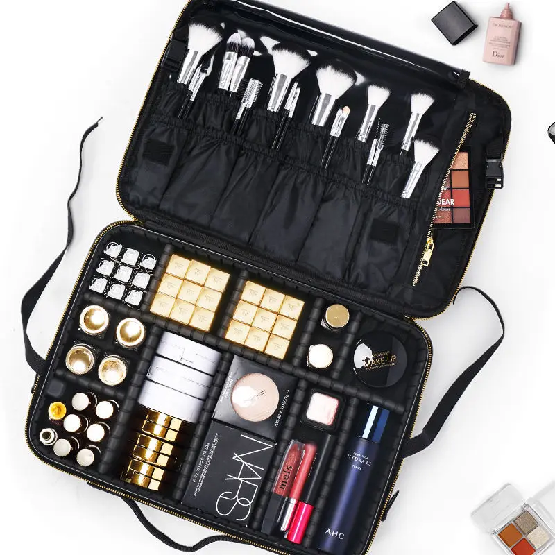 Make-up Bag Advanced White Cosmetic Storage Bag Portable Go Out with Makeup Artist Waterproof Portable Tattoo Toolbox. E675