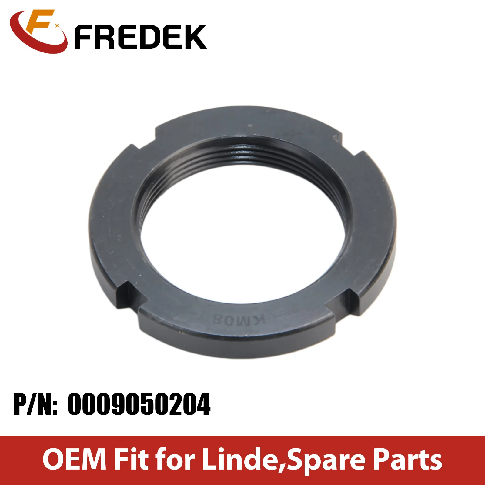 High Strength Construction Machinery Parts Castle Nut 0009050204 Hexagon Slotted Nut for Linde Forklift Spare Parts