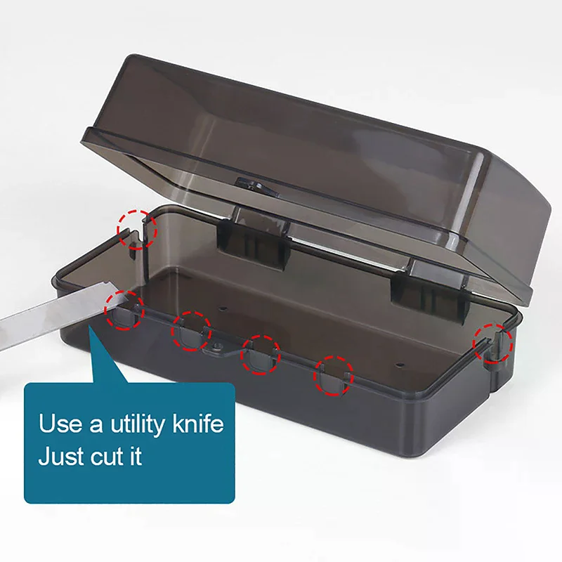 Outdoor Electrical Boxes Waterproof Cable Management Box Rain-proof Weather Proof Plug Box Waterproof Box for Wiring Board