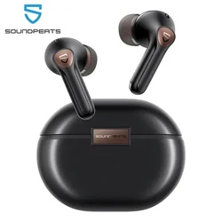 Bezprzewodowe słuchawki douszne SoundPEATS Air4 Pro ANC Bluetooth 5.3 z bezstratnym dźwiękiem i głosem AptX, połączeniem wielopunktowym i wykrywaniem w uchu