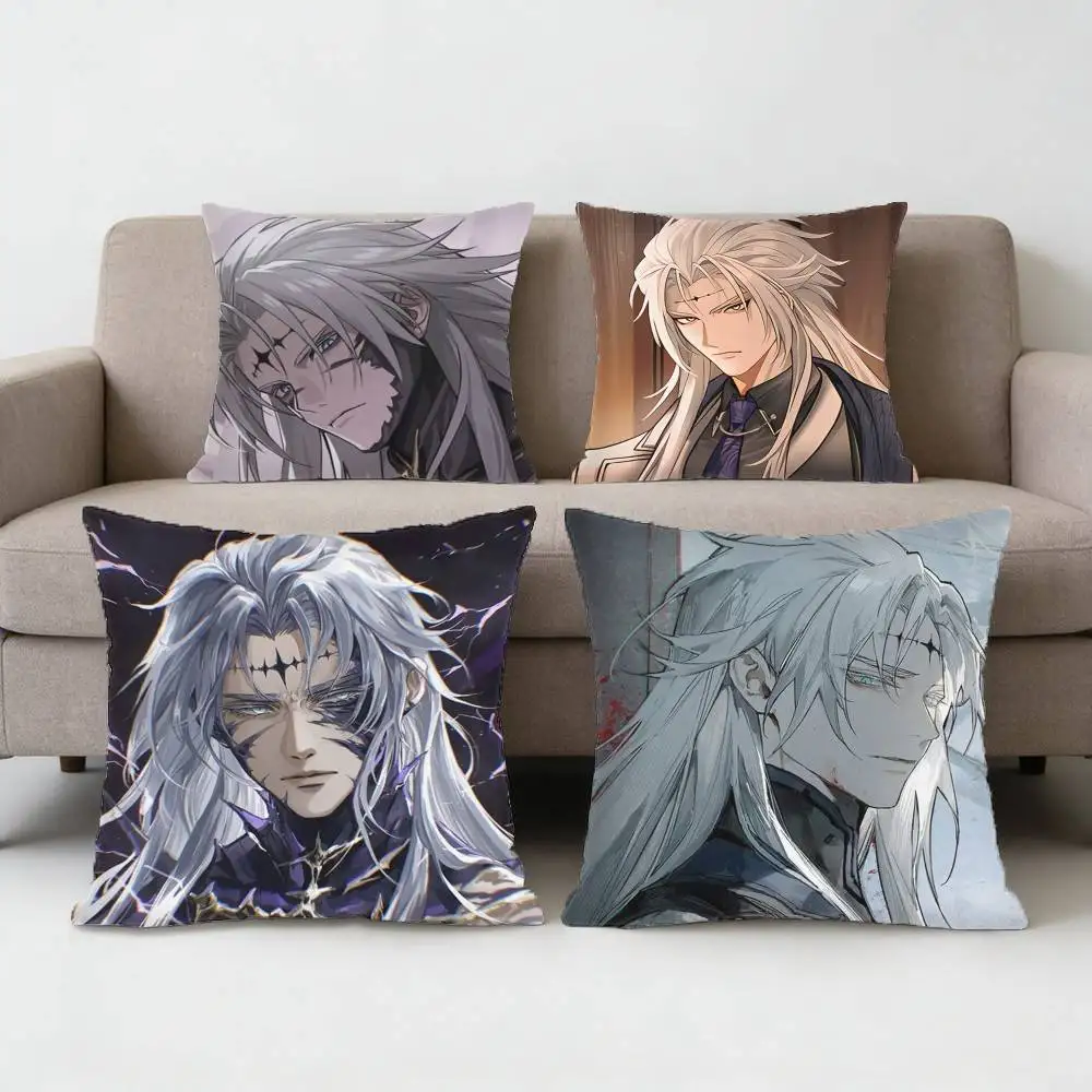 

Open world Game Wuthering Waves Calcharo Pillow Case Anti-dustmite Pillowcase Invisible zipper Sofa cushion cover for bedroom