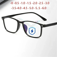 Unisex Myopia Glasses Myopic Glasses with Blue Coating 0 -1 -1.5 -2 -2.5 -3 -3.5 -4 -4.5 -5 -5.5 -6.0 Lentes Opticos Para Mujer